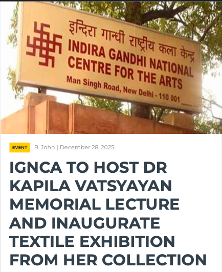 TRAVELMEDIA: DR KAPILA VATSYAYAN MEMORIAL LECTURE AND ABHIVYAKTI – AN ODE TO THE LEGEND



